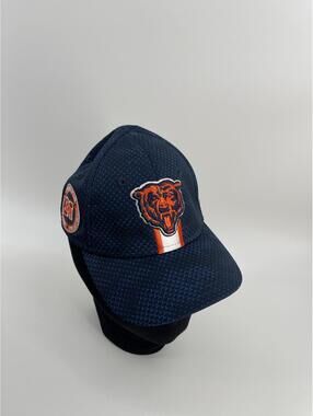 Chicago Bears New Era Navy  NFL Log  Flex Hat XS